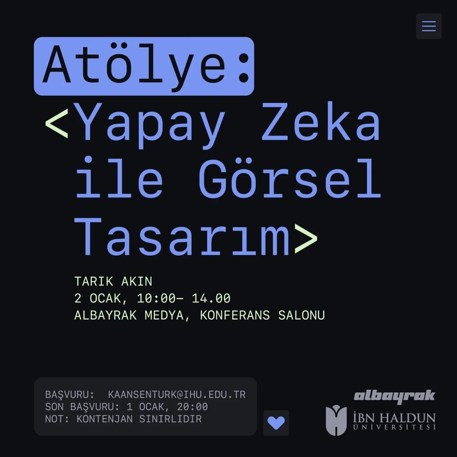Yapay Zekâ ile Görsel Tasarım poster