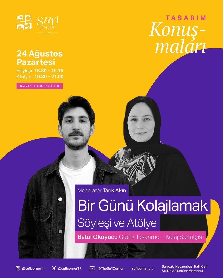 Tasarım Konuşmaları · Bir Günü Kolajlamak (söyleşi ve atölye) poster