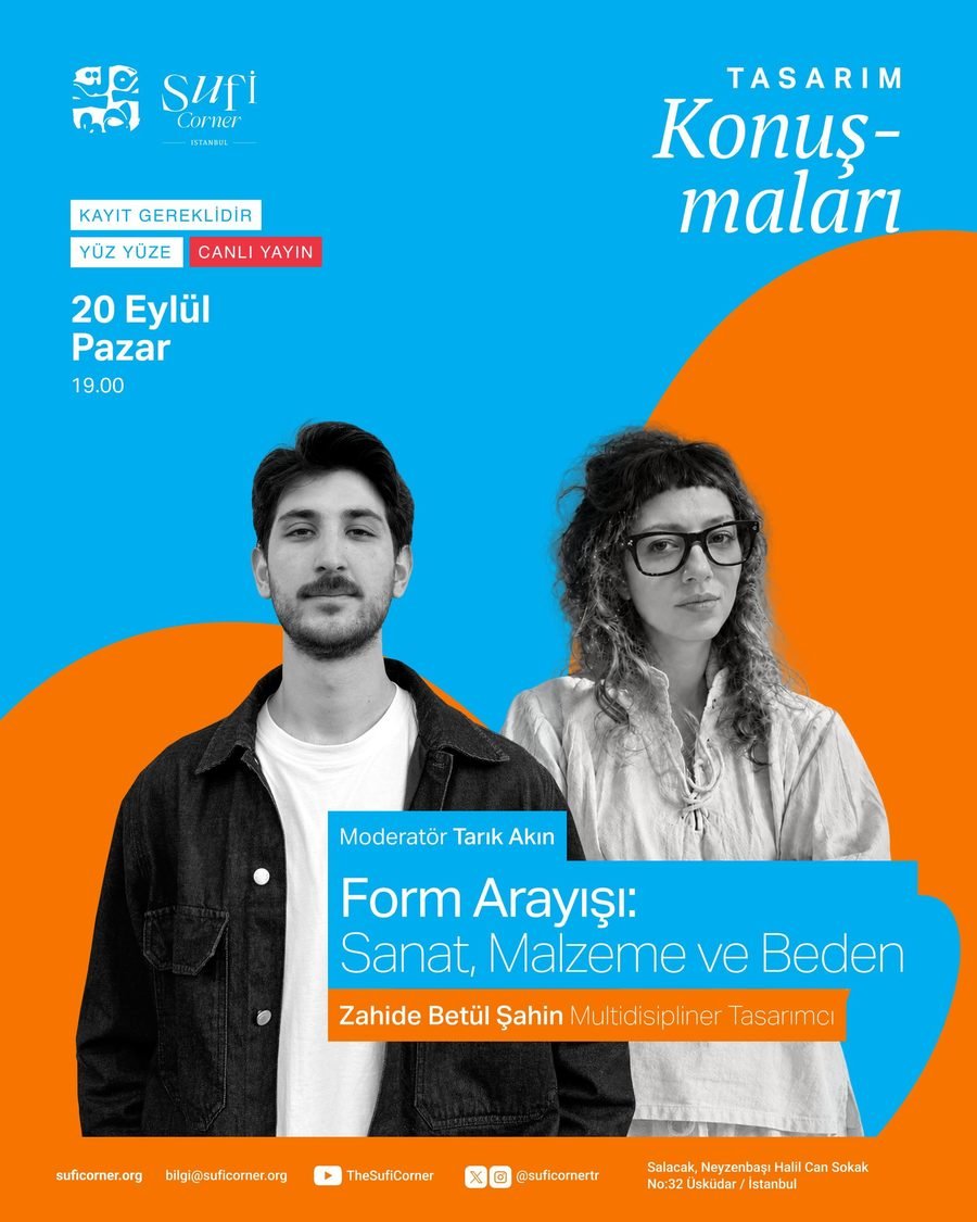 Tasarım Konuşmaları · Form Arayışı: Sanat, Malzeme ve Beden poster