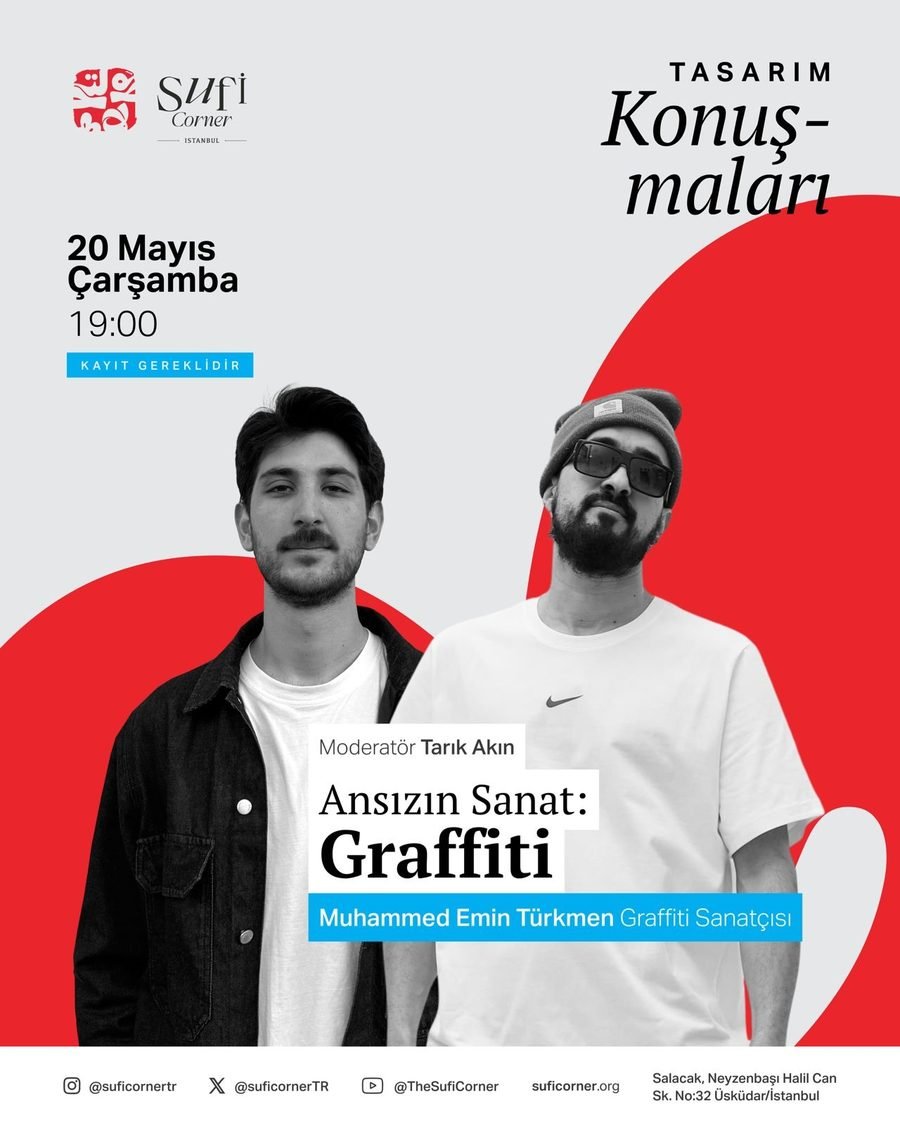 Tasarım Konuşmaları · Ansızın Sanat: Graffiti poster