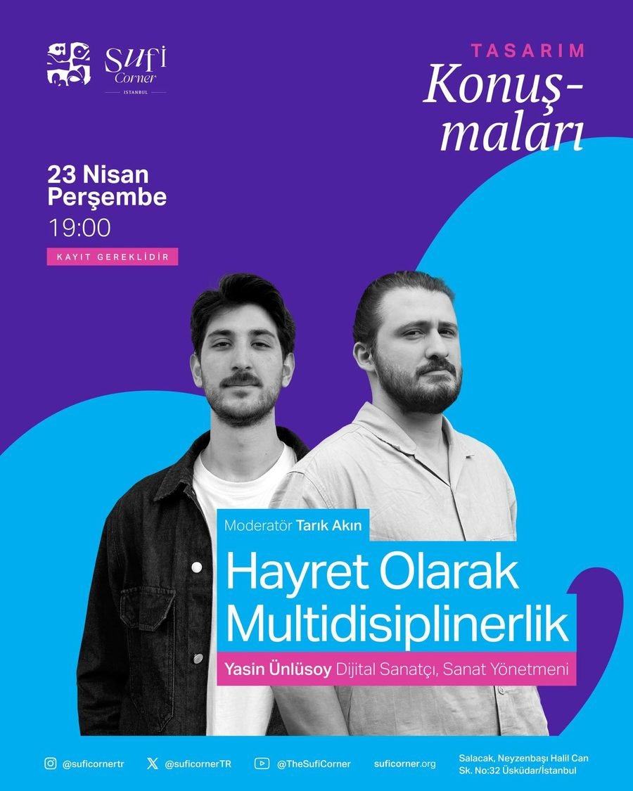 Tasarım Konuşmaları · Hayret Olarak Multidisiplinerlik poster