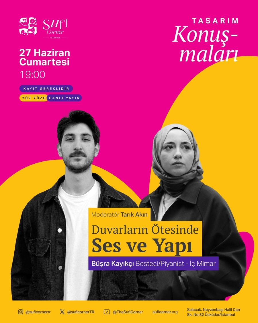 Tasarım Konuşmaları · Duvarların Ötesinde Ses ve Yapı poster