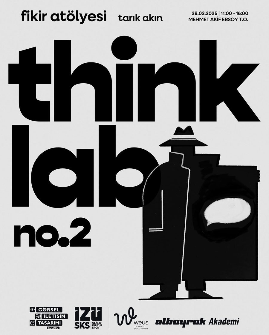 think lab no.2 · fikir atölyesi poster