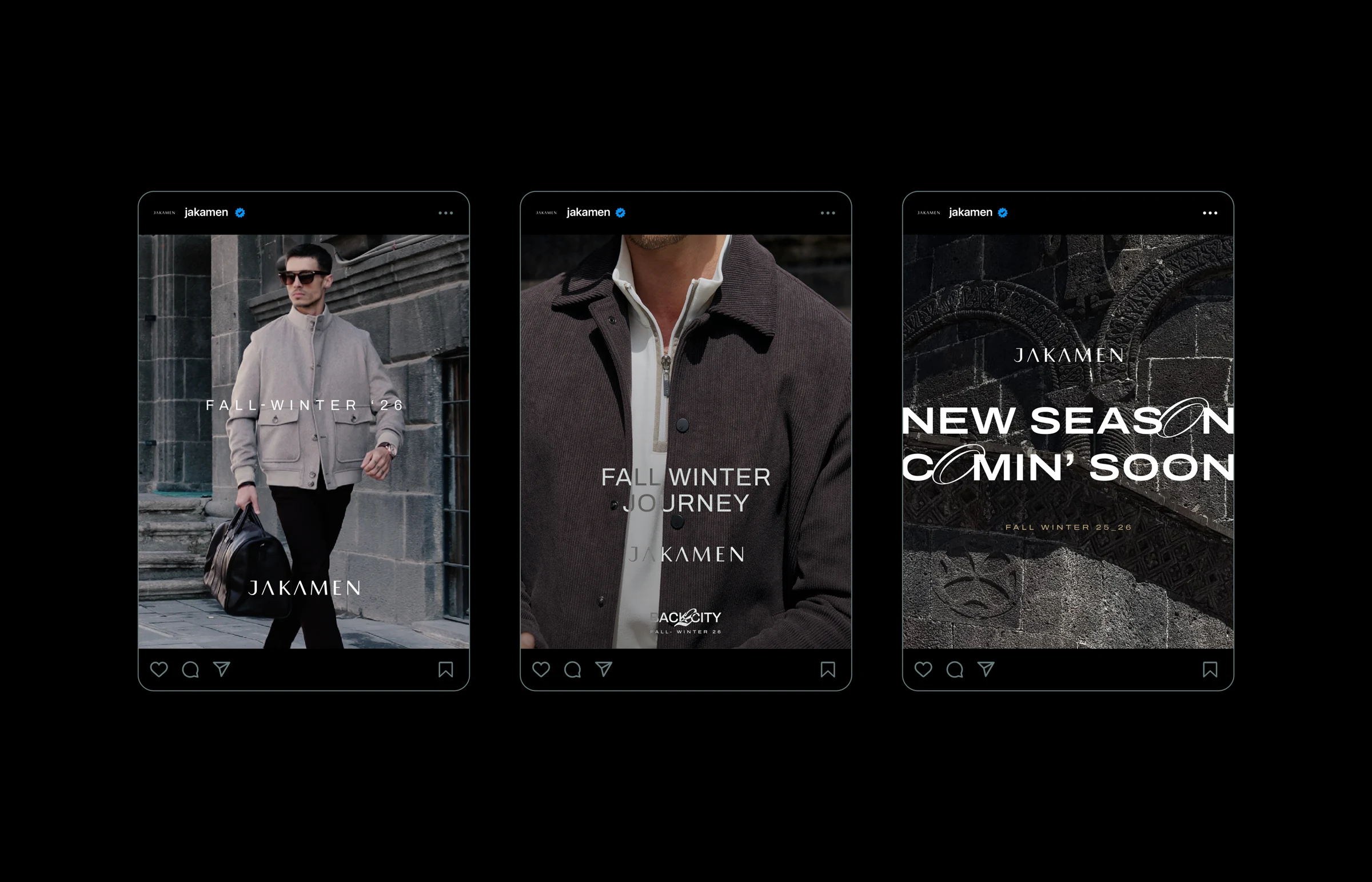 Jakamen — brand identity and campaigns